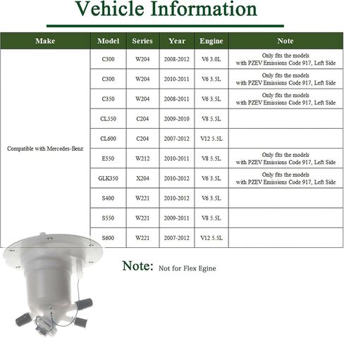 Fuel Filter for Mercedes Benz W204 C204 W212 W221 C300 C350 CL550 S400 S550 S600 in Saudi Arabia