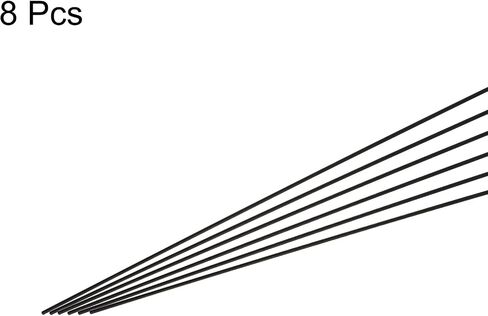 MECCANIXITY Carbon Fiber Rod, 5mm x 200mm Matte Pole Rod for RC Plane DIY Tool Wing Tube Quadcopter Arm, Pack of 8 in Saudi Arabia