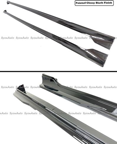 FITS 2022-2024 Honda Civic Glossy Black Sport Side Skirt ADD-ON Extension KIT in Saudi Arabia