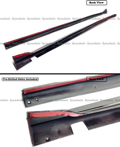 FITS 2022-2024 Honda Civic Glossy Black Sport Side Skirt ADD-ON Extension KIT in Saudi Arabia