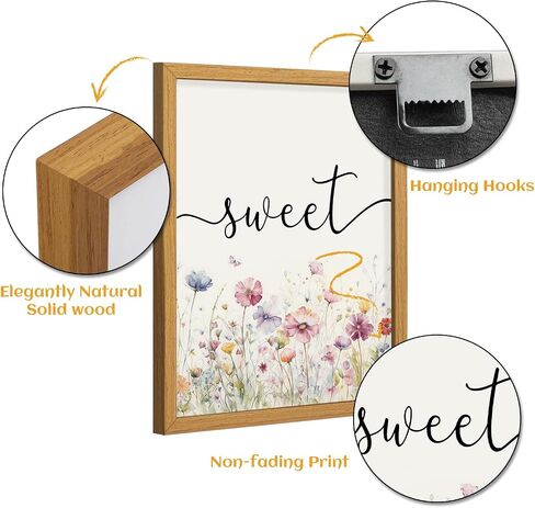 Decor Room Wall Art Decor - مجموعة من 3 Farmhouse Sweet Dreams Sign 12’'x16 'فوق ديكور الجدار من السرير لعلامات Decor Room Wall Art (Multicolour ، 12’x16') in Kuwait