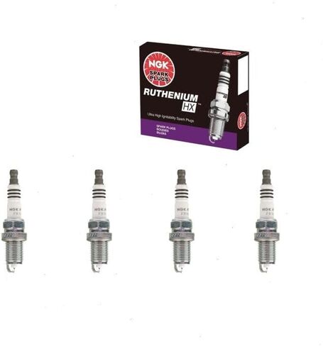 4 pc NGK Ruthenium HX Spark Plugs compatible with Audi Q5 2.0L L4 2011-2017 in Saudi Arabia