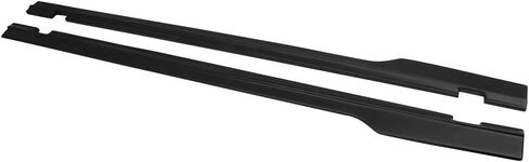 Side Skirts Compatible with 2015-2023 Dodge Challenger SXT, Matte Black PP Polypropylene Side Skirt Flat Extension Bottom Line Lip by IKON MOTORSPORTS in Saudi Arabia