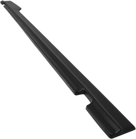 Side Skirts Compatible with 2015-2023 Dodge Challenger SXT, Matte Black PP Polypropylene Side Skirt Flat Extension Bottom Line Lip by IKON MOTORSPORTS in Saudi Arabia