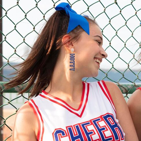 Game Day Earrings for Women Rhinestone Beaded Football Drop Dangle Earrings Football Team Earrings Game Day Team Spirit Accessories Gifts in Saudi Arabia