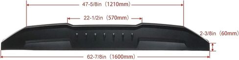 Matte Black Plastic Painted Tailgate Spoiler for 2009-2021 Ram 1500/2500/3500 Truck in Saudi Arabia