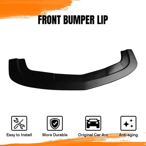 Front Bumper Lip Spoiler, Compatible with 2015-2023 Dodge Challenger SXT, PP Black Primer Sxt Style Add-on Front Splitter Air Dam Chin Protector in Saudi Arabia