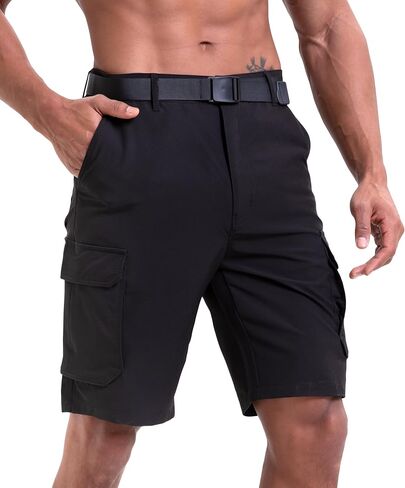 NATUVENIX Hiking Shorts Men Quick Dry Mens Cargo Fishing Shorts for Men Lightweight Golf Shorts Stretch Summer Work in Saudi Arabia