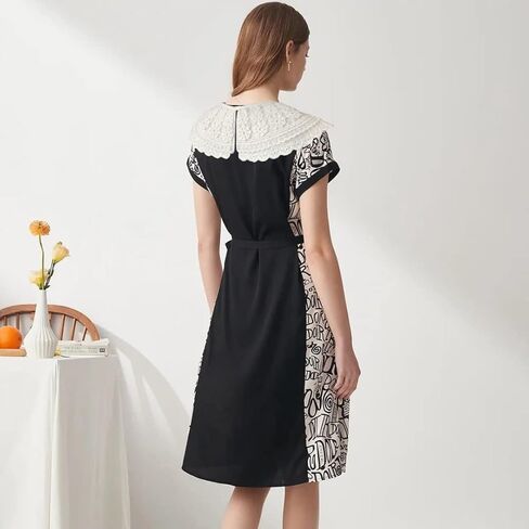 Lace Detachable Collar Vintage Costume Accessory Decorative Choker for Dresses and Shirt (Orchid) in Kuwait