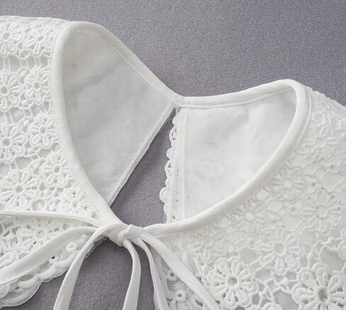 Lace Detachable Collar Vintage Costume Accessory Decorative Choker for Dresses and Shirt (Orchid) in Kuwait