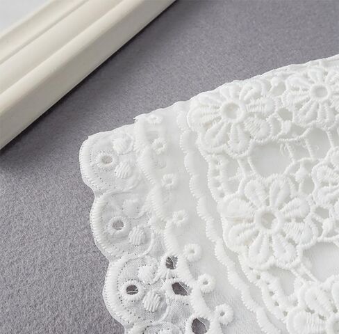 Lace Detachable Collar Vintage Costume Accessory Decorative Choker for Dresses and Shirt (Orchid) in Kuwait