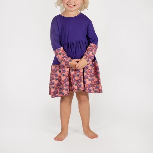 Organic Cotton Floral, Penguin and Hippo Animal Print Dress in Kuwait