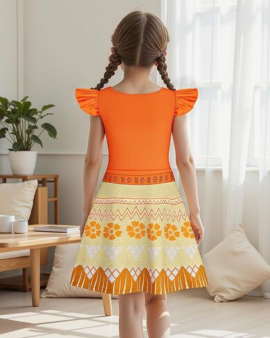 الفتيات كاواي لباس أميرة الأكمام قصيرة تنورة 3-7 سنوات فستان الأميرة للفتيات لارتداء in Kuwait