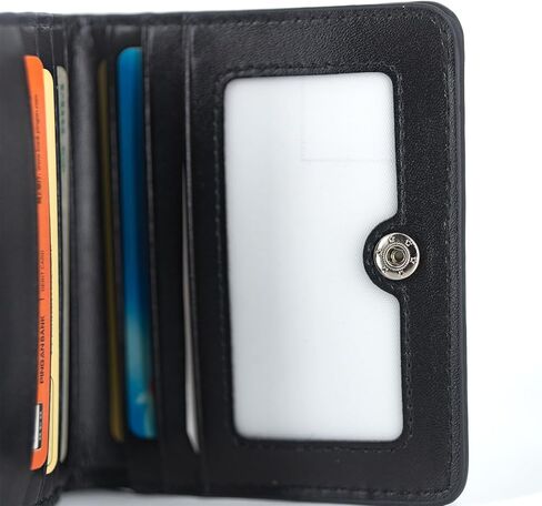 Slim Thin Bifold Wallet RFID Blocking Mini Front Pocket Wallets with ID Window GREY in Saudi Arabia