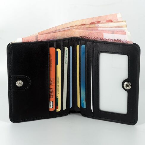Slim Thin Bifold Wallet RFID Blocking Mini Front Pocket Wallets with ID Window GREY in Saudi Arabia