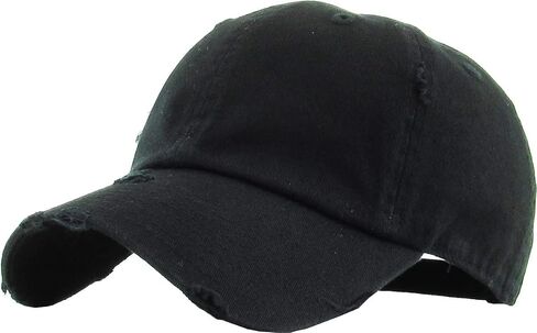 Distressed Baseball Cap KB4005 / Custom Hats/Embroidery Hats/Monogram Hats/Custom Caps in Saudi Arabia