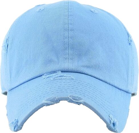 Distressed Baseball Cap KB4005 / Custom Hats/Embroidery Hats/Monogram Hats/Custom Caps in Saudi Arabia
