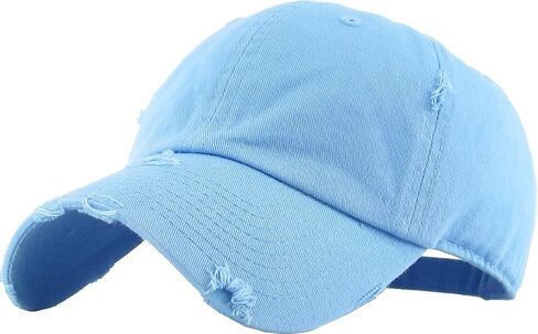 Distressed Baseball Cap KB4005 / Custom Hats/Embroidery Hats/Monogram Hats/Custom Caps in Saudi Arabia