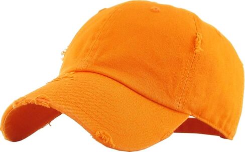 Distressed Baseball Cap KB4005 / Custom Hats/Embroidery Hats/Monogram Hats/Custom Caps in Saudi Arabia