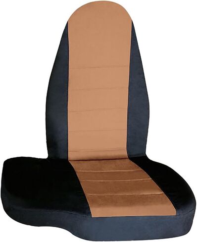 غطاء المقعد مناسبًا لعام 1998-2003 Ranger Black & Tan Front 60/40 High Back Bench in Kuwait