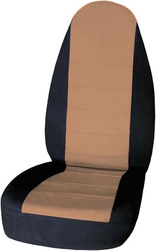 غطاء المقعد مناسبًا لعام 1998-2003 Ranger Black & Tan Front 60/40 High Back Bench in Kuwait
