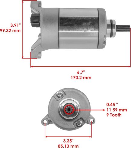 Caltric Starter Compatible with Yamaha V Star 950 XVS950CT Tourer 2009 2010 2011 2012 2013 2014 2015 2016 2017 CW 12 V in Saudi Arabia
