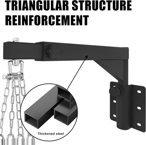 Heavy Bag Hanger-Wall Mount Punching Bag Hanger,Heavy Duty Punching Bag Stand,Adjustable Heavy Boxing Bag Wall Bracket Boxing Bag Bracket for Home Gym Indoor Outdoor(Supports up to 900Ib) in Saudi Arabia
