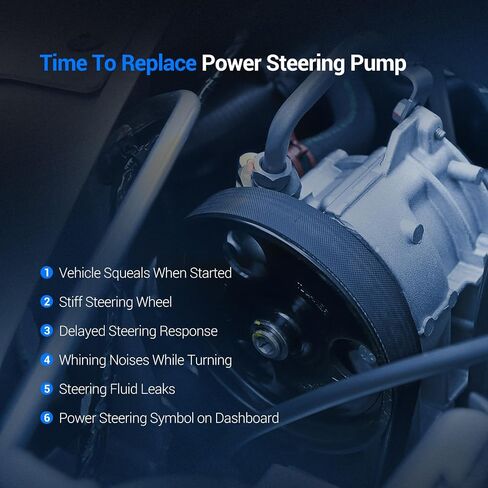 Autoround 21-5341 Power Steering Pump Compatible with Honda Accord DX EX LX SE 2.4L L4 2003-2005, 96-5341,990-0656 in Saudi Arabia