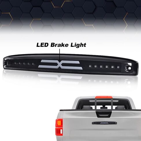 PIT66 عمود إضاءة LED ضوء الفرامل الثالث، متوافق مع دودج رام 2500 3500 2003-2006 ضوء الفرامل الثالث البضائع الحمراء عدسة الكروم الإسكان in Kuwait