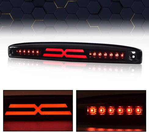 PIT66 عمود إضاءة LED ضوء الفرامل الثالث، متوافق مع دودج رام 2500 3500 2003-2006 ضوء الفرامل الثالث البضائع الحمراء عدسة الكروم الإسكان in Kuwait