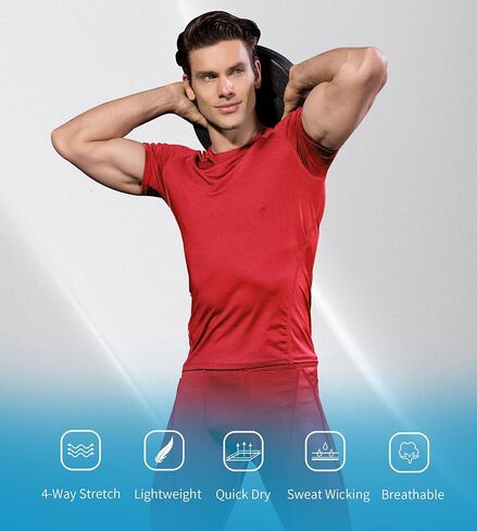 الرجال القصيرة القصيرة للرجال القمصان القمصان أداء قميص تجري in Kuwait