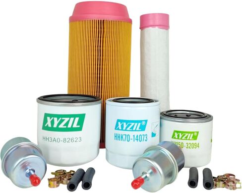 Complete Maintenance Filter Kit Compatible with Kubota ZD323 ZD331 ZD326 Mower (HST) 5/16" In-Line Air HST Hydraulic Oil HH3A0-82630 HH150-32094 12581-43012 K3181-82240 K3181-82250 HHK70-14070 in Saudi Arabia