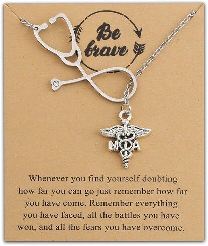 MAOFAED MA Medical Assistant Gift Medical Assistant Graduation Gift MA Necklace for Women in Saudi Arabia
