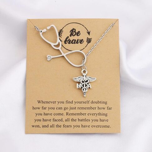 MAOFAED MA Medical Assistant Gift Medical Assistant Graduation Gift MA Necklace for Women in Saudi Arabia