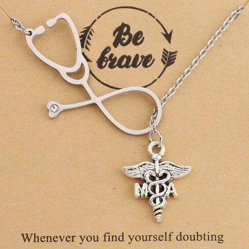 MAOFAED MA Medical Assistant Gift Medical Assistant Graduation Gift MA Necklace for Women in Saudi Arabia