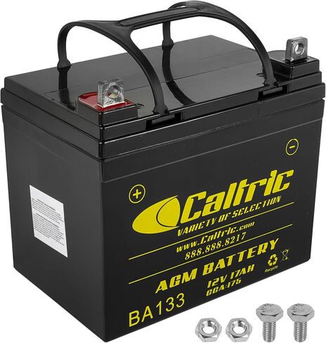 بطارية AGM Caltric متوافقة مع Kawasaki Mule 4010 Kaf620 Trans 4x4 2009-2023 / 12V 17ah CCA 175 in Saudi Arabia