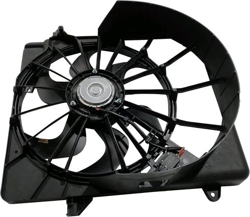 PartsFlow Engine Radiator Cooling Fan Assembly for 2008-2012 Jeep Liberty 3.7L V6 68033228AA 621-391 in Saudi Arabia