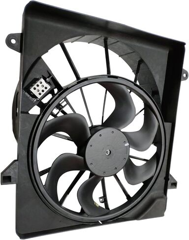 PartsFlow Engine Radiator Cooling Fan Assembly for 2008-2012 Jeep Liberty 3.7L V6 68033228AA 621-391 in Saudi Arabia