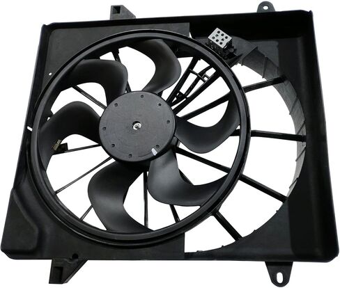 PartsFlow Engine Radiator Cooling Fan Assembly for 2008-2012 Jeep Liberty 3.7L V6 68033228AA 621-391 in Saudi Arabia