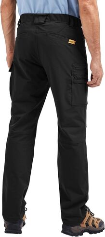Pro-Grade Men's Work Pants - Waterproof & Snowproof Dual-Weave, 4-Way Stretch for Construction/Landscaping in Saudi Arabia