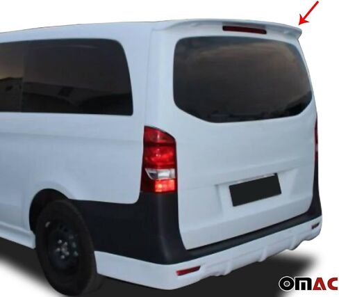 OMAC REAT TRUNT SPOILER WIND FOR MERCEDES METRIS 2016-2024 Fiberglass Paintable 1 PC in Saudi Arabia