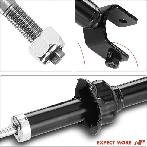 A-Premium Rear Shock Absorber Compatible with Honda Civic 1989-1995, Civic del Sol 1993-1997, CRX 1989-1991 & Acura Integra 1994-2001, Driver and Passenger Side in Saudi Arabia