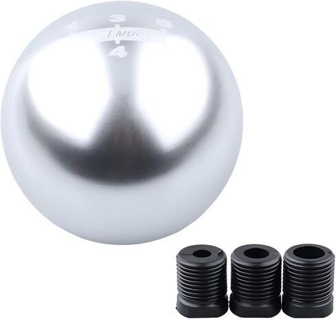 Ball Shift Head, Manual Transmission Metal Gear Shift Knob, 5-Speed Gear Lever with 3 Adapters, Universal for Most Cars (Red) in Kuwait