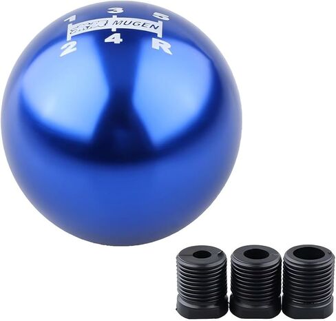 Ball Shift Head, Manual Transmission Metal Gear Shift Knob, 5-Speed Gear Lever with 3 Adapters, Universal for Most Cars (Red) in Kuwait