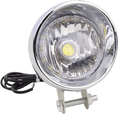 GOOFIT Motorcycle Headlight 12V Head Lamp With Integrated for Scooter ATV Cruiser Chopper in Saudi Arabia