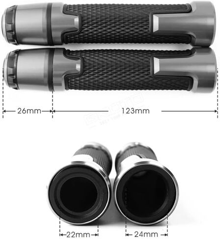 7/8 '' 22 مم CNC ألمنيوم الدراجات النارية powerSports المقود قبضة fit suziki GSXR600 GSXR750 GSXR1000 GSXR125 GSXR250 GSXR300 in Saudi Arabia