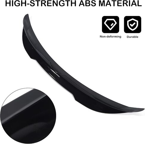 ZXMOTO Fit Fot Toyota Camry 2018 2019 2020 2021 2022 2023 2024 Gloss BLK V2 Style HIGH Kick Rear Trunk Spoiler Wing in Saudi Arabia