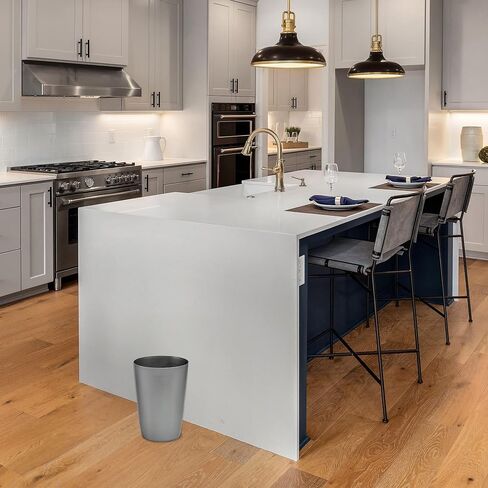 Hold N' Storage Small Open-Top Trash Can – Ideal for Kitchen, Office, Dorm, Bathroom – Compact Waste Bin for Tight Spaces – Perfect Bathroom Trash Bin – 10.5" x 7.5", White - Pack of 2 in Saudi Arabia