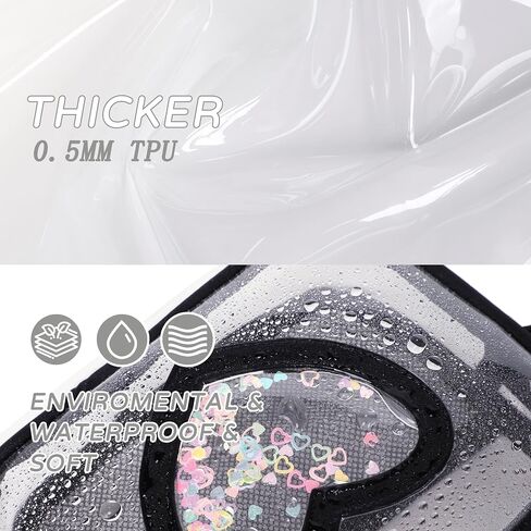 Clear Cross body Bag for Women Girls Stadium Approved Kids Purse Heart Shaped Toddlers Wallet Small Box Coin Pouch in Kuwait
