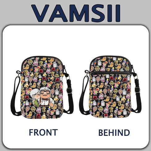 VAMSII Crossbody Bag Movie Merch Carl And Ellie Gift Inspired in Saudi Arabia